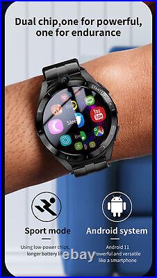 128GB Smart Watch Android 11 Sports Fitness Tracker GPS Wifi Camera Video Call