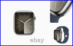 Apple Watch Series 9 GPS+Cellular Silver/Gold/Graphite Link Brace 45mm SHIP 9/23