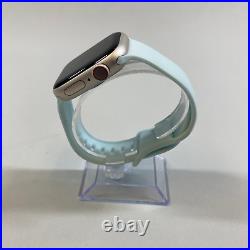 GPS Only Apple Watch Series 9 41MM Starlight Aluminum Light Blue Generic Band
