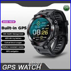 GPS Smart Watch Men Outdoor Bracelet Blood Pressure IP68 Waterproof Smartwatch