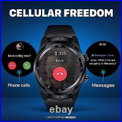 Indigi 4G LTE Smart Watch Phone Wear OS WiFi GPS Google Play Health & Fitness