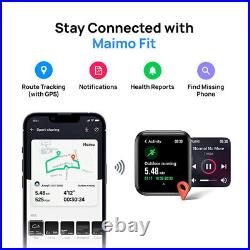 Maimo Watch Flow 1.6 5ATM AMOLED GPS Bluetooth Android iOS Smartwatch BLUE
