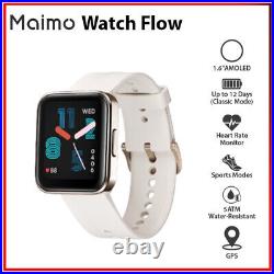 Maimo Watch Flow 1.6 5ATM AMOLED GPS Bluetooth Android iOS Smartwatch GOLD
