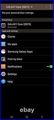 Samsung Galaxy Gear SM-V700/Black/Smartwatch/41mm/Stainless Steel/Horn Camera/BT