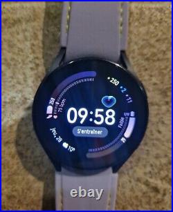 Samsung Galaxy Watch 5 Graphite Case Purple Band Watch Mint