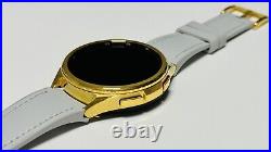 Samsung Galaxy Watch 6 47mm Custom 24k Gold with Fabric Gray Band 2023 LTE