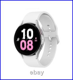 Samsung Galaxy Watch5 44mm Aluminum Case White Band Smartwatch SM-R910NZSAXAA